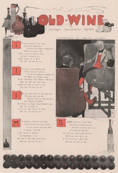 النبيذ القديم ، بقلم وينثروب ماكورث برايد بواسطة سيسيل تشارلز وندسور الدين